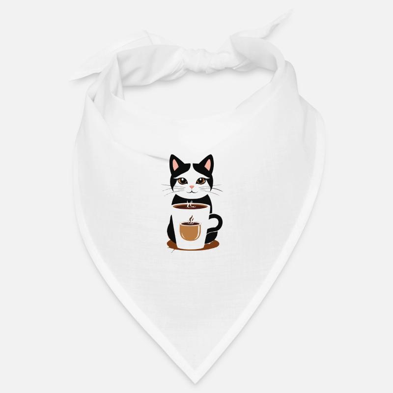 Cat Coffee Bandana