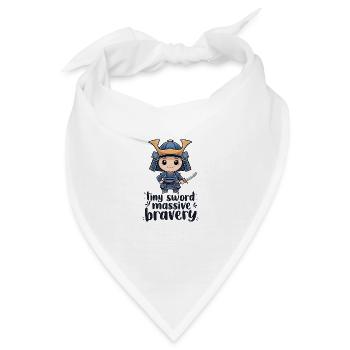 Chibi-Samurai - Bandana - Weiß - Vorne