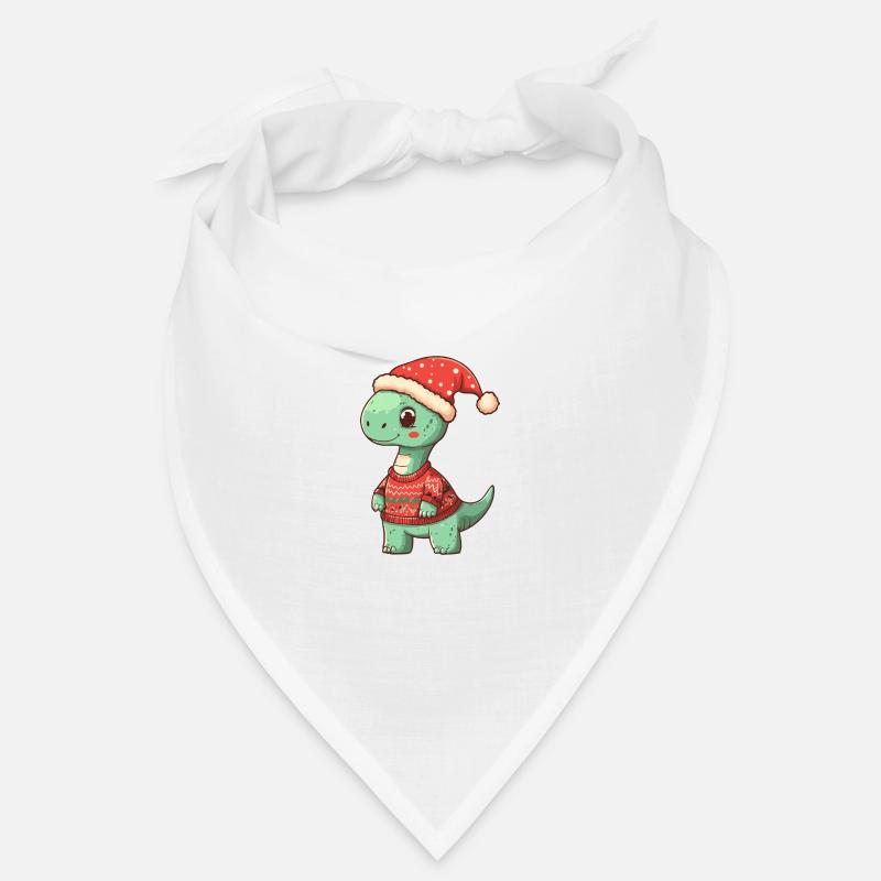 Dinosaur brontosaurus Christmas Comic Bandana