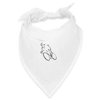 Rennrad - Bandana - Weiß - Vorne