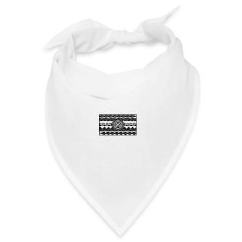 Maori schwarz - Bandana - Weiß - Vorne