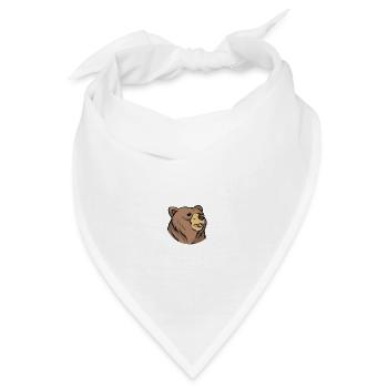 Russischer Bär mit dem Spruch Russische Seele für - Bandana - Weiß - Vorne