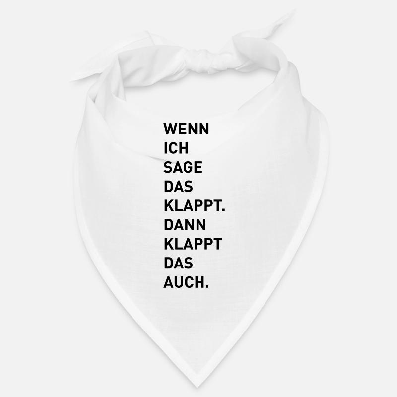 Das klappt - Bandana - Weiß