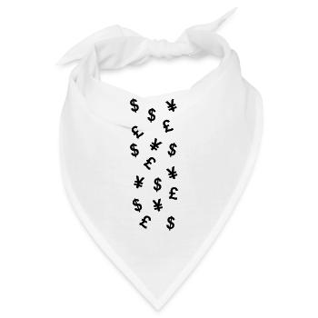 EURO DOLLAR POUND YEN - Bandana - Weiß - Vorne