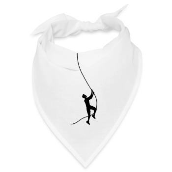 silhouette seil klettern schwingen liane sport out - Bandana - Weiß - Vorne