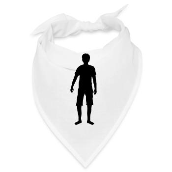 mann junge maennlich vater sommer kurze hose cool - Bandana - Weiß - Vorne
