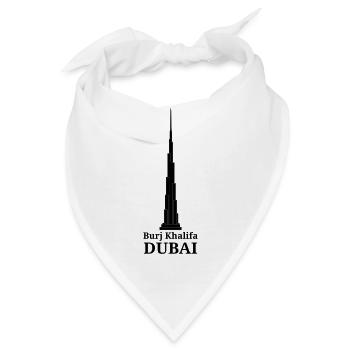 burjkhalifa dubai - Bandana - Weiß - Vorne