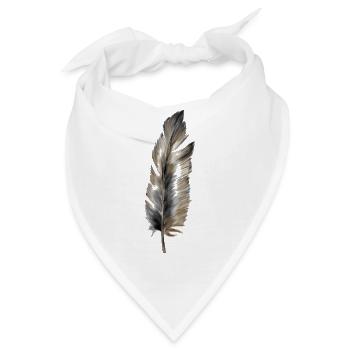 Feder - Bandana - Weiß - Vorne