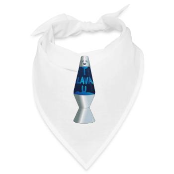 Vintage Lava Lampe Romantische | Valentinstag Idee - Bandana - Weiß - Vorne