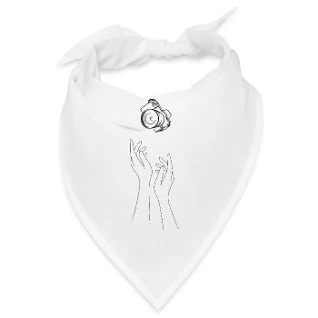 Süchtige Fotografie - Bandana - Weiß - Vorne