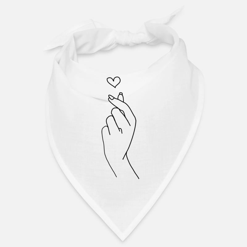 Hand ergreift Herz Bandana