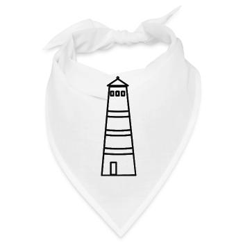 Lighthouse - Bandana - Weiß - Vorne