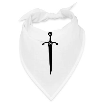 Schwert - Bandana - Weiß - Vorne