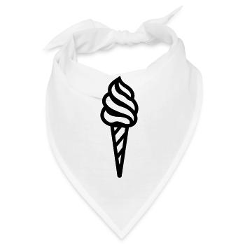Eis - Bandana - Weiß - Vorne