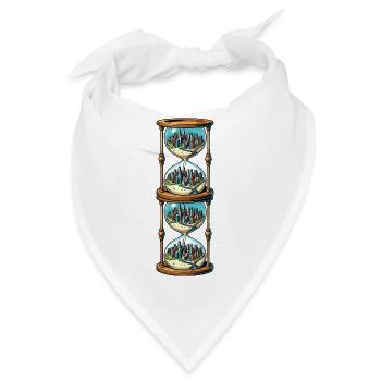 sanduhr stadt 2 - Bandana - Weiß - Vorne