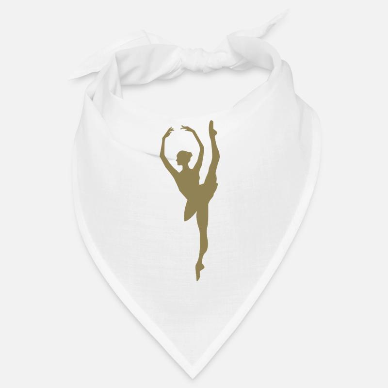 Silhouette de danseuse de ballet minimaliste Bandana