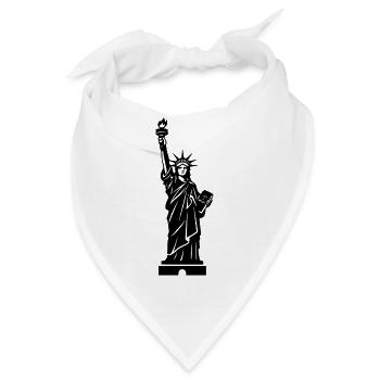 Freiheitsstatue Statue of Liberty - Bandana - Weiß - Vorne