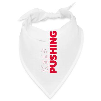 weiter pushen - Bandana - Weiß - Vorne