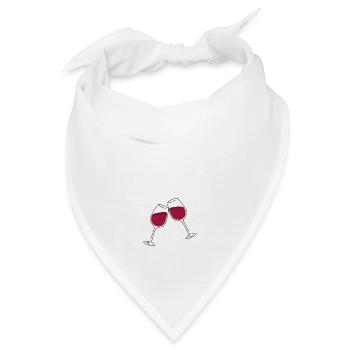 Weingläser Lineart - Bandana - Weiß - Vorne
