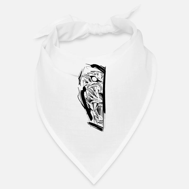 Half Tiger Head Sketchy Bandana