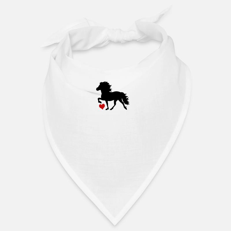 Cheval d’Islande - Bandana - blanc