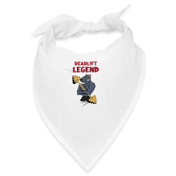 Powerlifting Deadlift Legend - Bandana - Weiß - Vorne