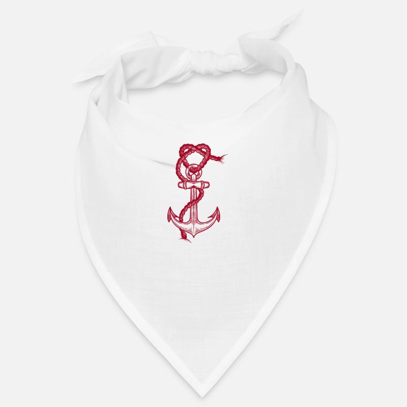 Ancre des amours rouge Bandana