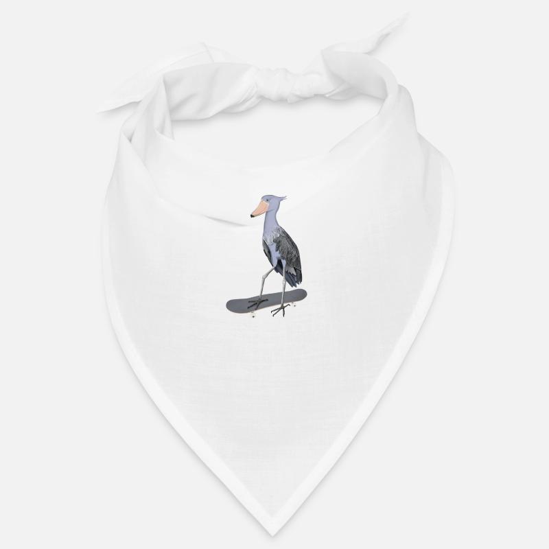 Schuhschnabel Skateboard Vogel Lustiges Tier Bandana