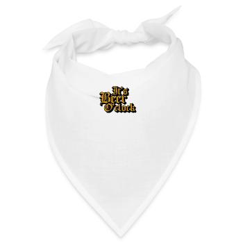 Its Beer O,Clock - Bandana - Weiß - Vorne