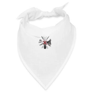 Skyscraper, Hochhaus, Skyline, NYC - Bandana - Weiß - Vorne