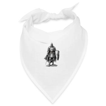 Kreuzritter, Tempelritter, Mittelalter - Bandana - Weiß - Vorne