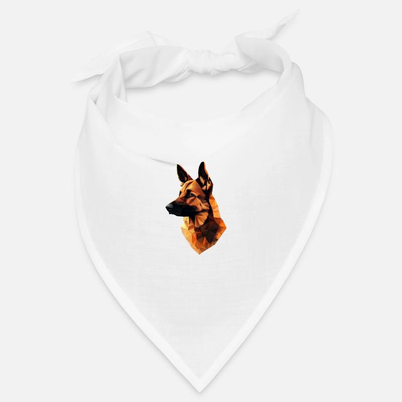 Deutscher Schäferhund Low Poly Design Bandana