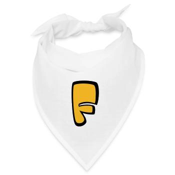 Alphabet F - Bandana - Weiß - Vorne