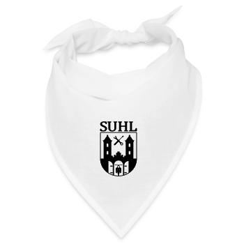 Suhl Emblem mit Simson Star Sperber Habicht - Bandana - Weiß - Vorne