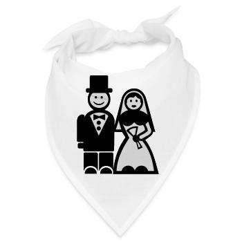 Hochzeit - Bandana - Weiß - Vorne