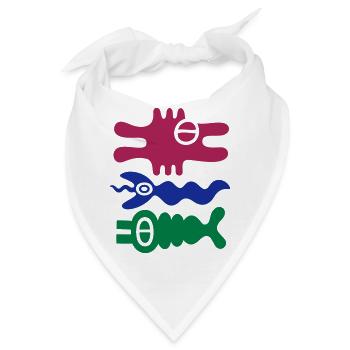 Maritime Wesen - Bandana - Weiß - Vorne