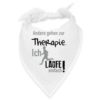 Therapie Laufen - Bandana - Weiß - Vorne