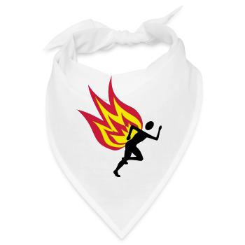 Jogger Feuer - Bandana - Weiß - Vorne