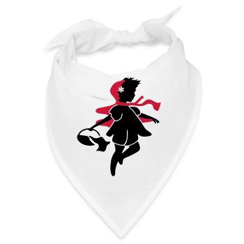 Rotkäppchen auf dem Weg zur Großmutter - Bandana - Weiß - Vorne