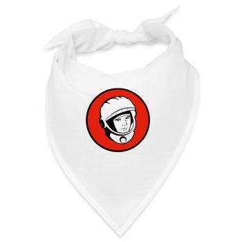 juri gagarin kosmonaut Russland sputnik iss Retro  - Bandana - Weiß - Vorne