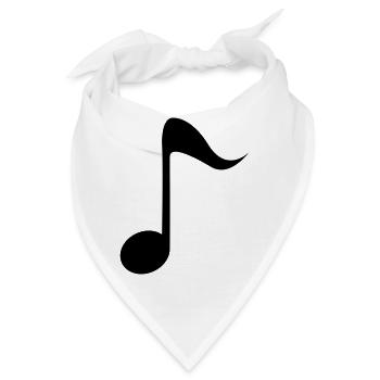 Note - Bandana - Weiß - Vorne
