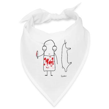 Chillions Metzger Butcher - Bandana - Weiß - Vorne