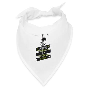 Floristin gärtnern garten blumen hobby pflanzen lo - Bandana - Weiß - Vorne