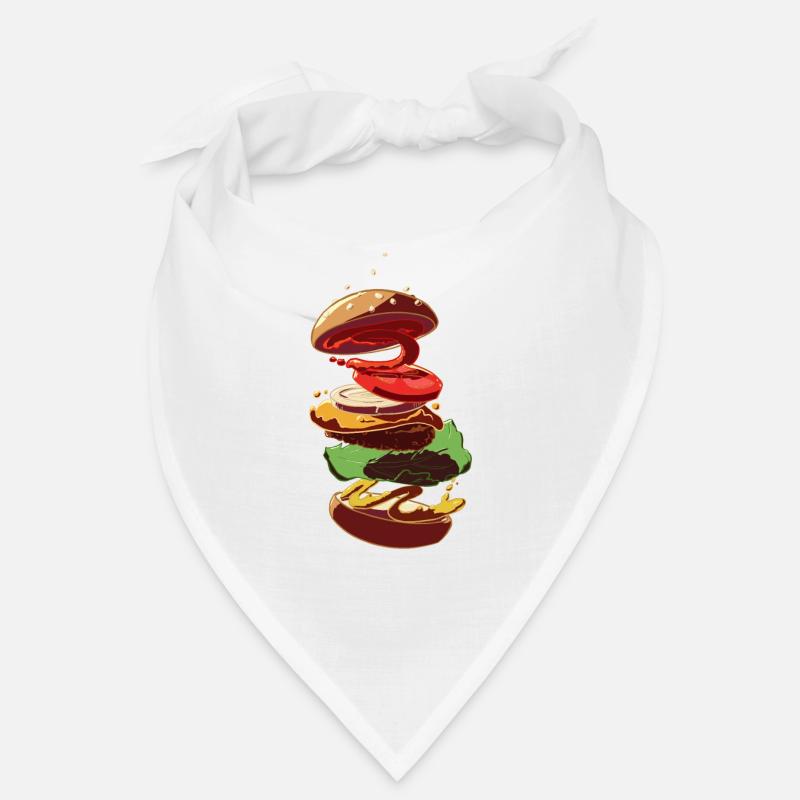 Cheeseburger - Bandana - Weiß