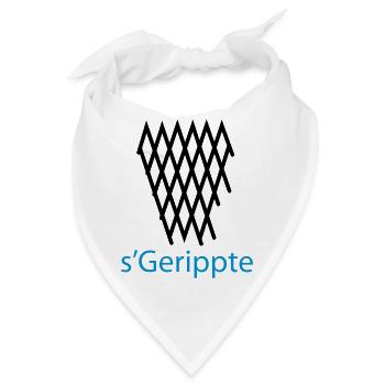 s'Gerippte Frankfurt Design #Geripptes #069 - Bandana - Weiß - Vorne