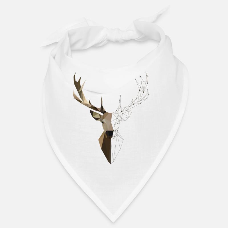 Hirsch Geometrisch Bandana