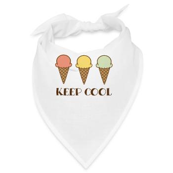 Keep cool - Bandana - Weiß - Vorne