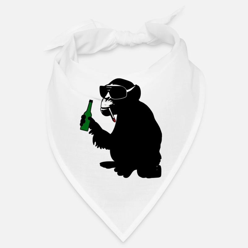 monkey with beer bottle Bandana