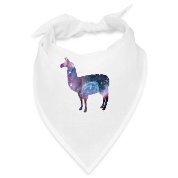 weltall galaxy llama - Bandana - Weiß - Vorne