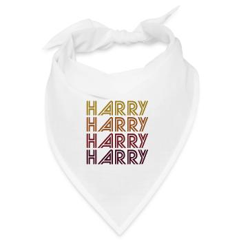 Harry Retro Wordmark Pattern - Bandana - Weiß - Vorne